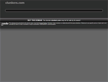 Tablet Screenshot of clunkers.com
